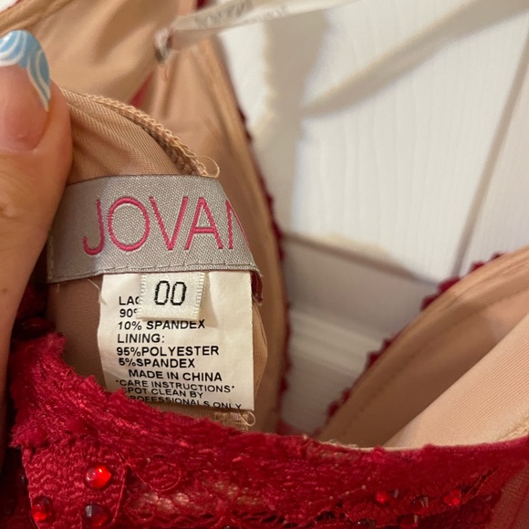 Jovani Fitted Lace Prom Dress #48994 Size 00 - Picture 6 of 7